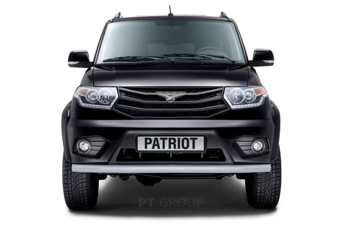 Защита переднего бампера одинарная 63мм ИСКРА (ППК) UAZ Patriot 2014-